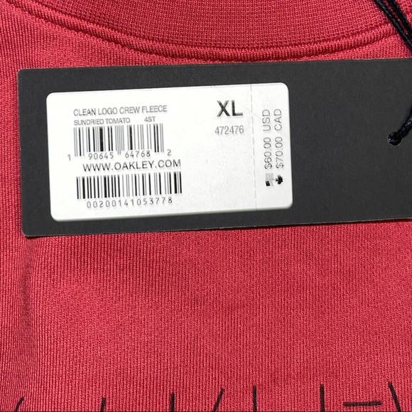 OAKLEY Logo Crew Fleece Men’s Pullover - XL - Picture 5 of 7